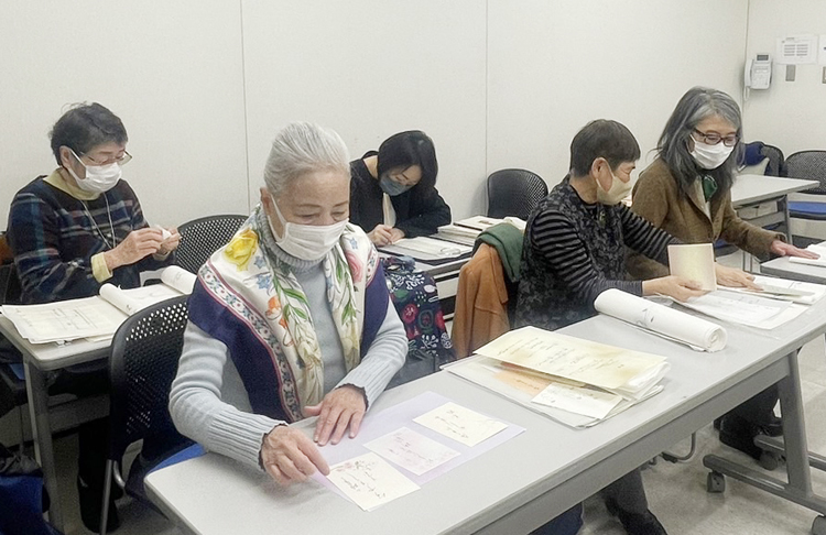 全書芸誌をお使いいただいている書道教室訪問Vol.1：千葉県松戸市「かな書道芳静会：田原芳琴・恵琴」本間加苑中村孝子長谷川和子岡田千明佐々木雅子松尾和子芹澤りえ